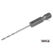 Сверло по металлу YATO 1.5 x 57/26 мм HEX-1/4" HSS 6542 для нержавеющей конструктивной легированной стали
