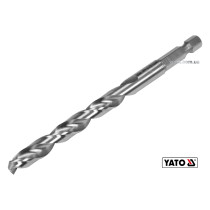 Сверло по металлу YATO 8 x 117/75 мм HEX-1/4" HSS 6542 для нержавеющей конструктивной легированной стали