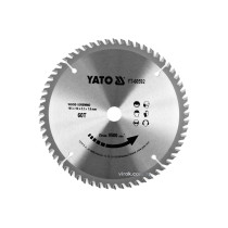 Диск пильный по дереву YATO 165 x 16 x 2.2 x 1.5 мм 60 зубцов R.P.M до 9500 1/мин