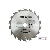 Диск пильный по дереву YATO 185 х 20 х 2.4 х 1.4 мм 18 зубцов R.P.M до 9000 1/мин