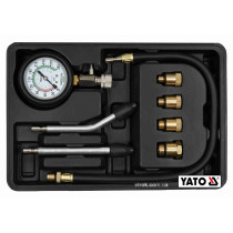 Компрессометр для бензиновых двигателей YATO 0-2 МПа 8 шт + кейс