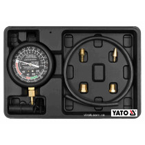 Тестер для измерения вакуума и компрессии YATO 0-0.1 МПа 9 шт + кейс