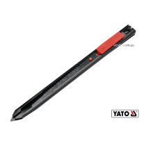 Нож YATO с высувным лезвием с отламывающимися сегментами 9 мм