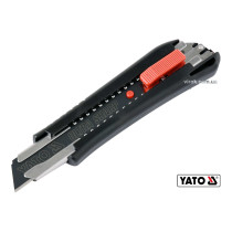 Нож YATO с высувным лезвием с отламывающимися сегментами 18 мм