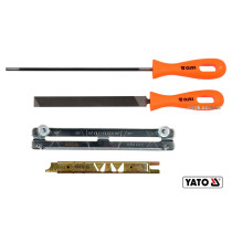 Набор для заточки цепей с напильником YATO Ø4 мм 4 шт