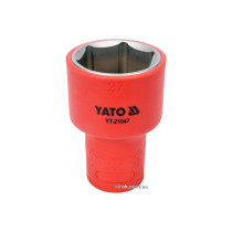Головка торцевая шестигранная диэлектрическая YATO 1/2" М27 х 60/38 мм VDE до 1000 В