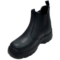 Чоботи низькі робочі з полірованої спилок шкіри YATO CHELSEA розм. 39, чорні з поліуретанов підошвою