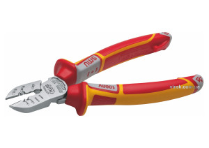 Кусачки диагональные NWS с изолированными ручками VDE до 1000 В l=190 мм