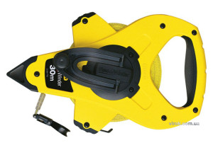 Рулетка геодезическая стекловолоконная STANLEY "POWERWINDER FIBERGLASS" 30 м x 12.7 мм