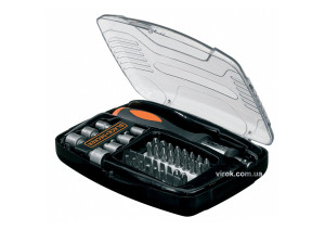 Набор насадок отверточных Black+Decker с держателем 40 шт