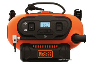 Компрессор портативный Black+Decker от 3 источников питания - 12/18/230 В 11 бар