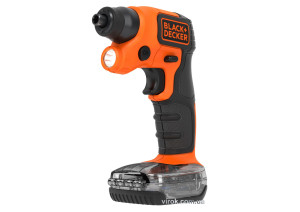Отвертка аккумуляторная с контейнером Black+Decker Li-Ion 3.6 В 1.5 Ач 5.5 Нм