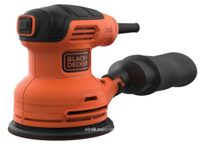 Эксцентриковая орбитальная шлифмашина Black+Decker 230 Вт 125 мм 13000 об/мин