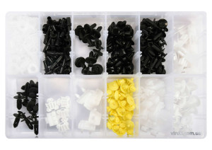 Набор креплений автомобильной обшивки MERCEDES YATO 12 типоразмеров 270 шт