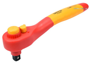 Трещотка 1/2" диэлектрическая YATO 200 мм 36 зубцов VDE до 1000 В