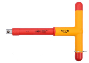 Вороток Т-образный диэлектрический YATO 1/2" 207 х 106 мм VDE до 1000 В