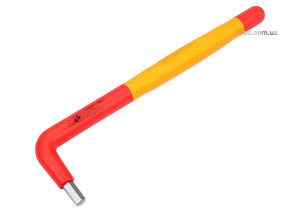 Ключ шестигранный Г-образный диэлектрический YATO HEX 6 x 47 x 180 мм VDE до 1000 В