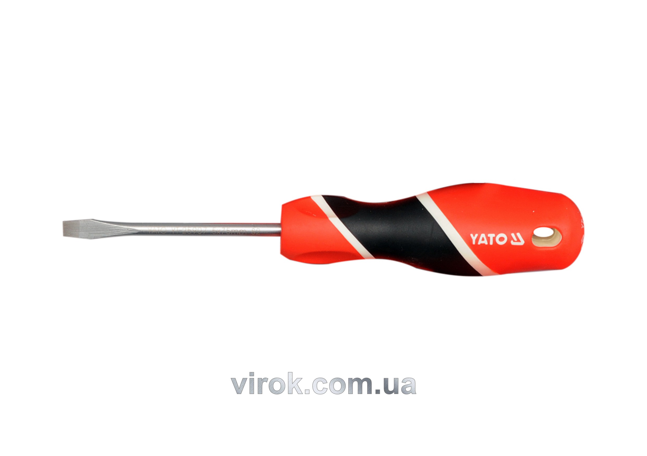 Купить Отвертка плоская YATO SL5 x 75 мм YT-25907