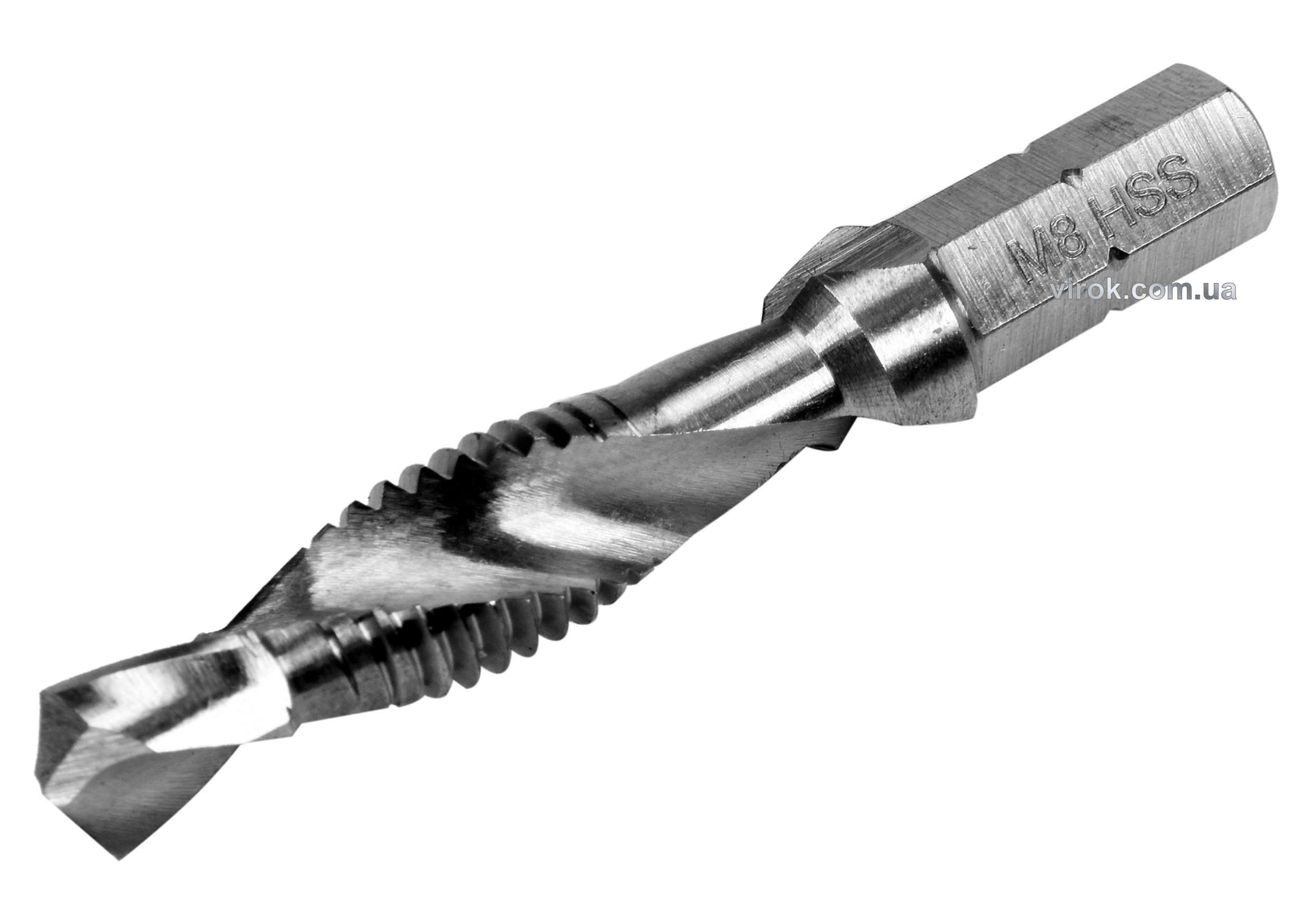 Купить Сверло-метчик YATO М8 х 1.25 x 51/11 мм HSS М2 HEX-1/4