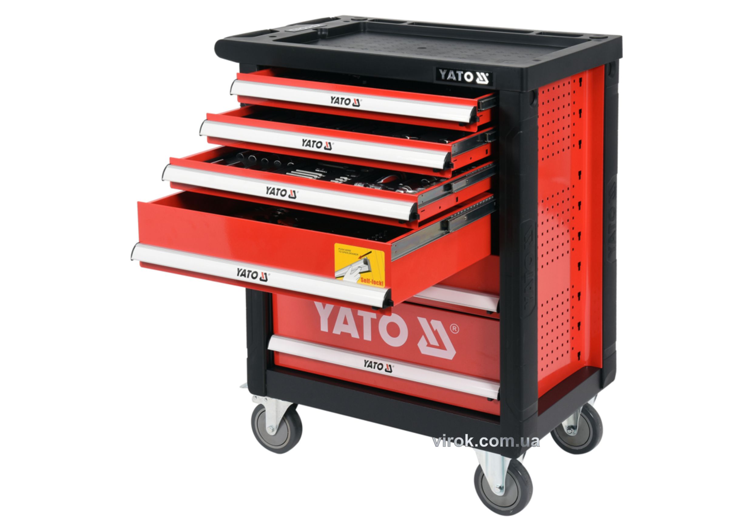 Купить Шкаф с инструментами на колесах YATO 97 x 77 x 47 cм с 6