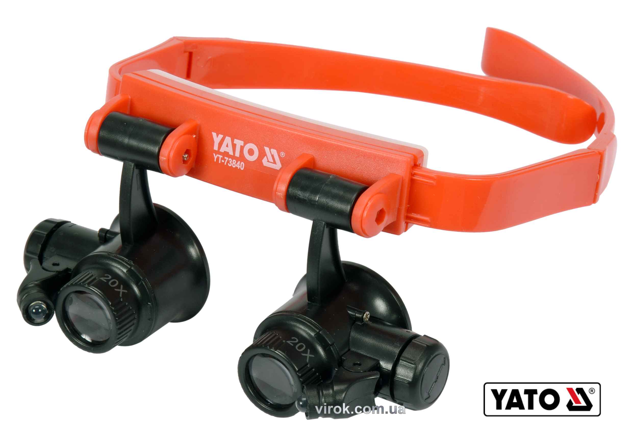 EYE HID LAMP 2個セット Купить Лупы на голову с подсветкой YATO 2 LED 4 пары с кратностью